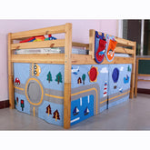 Snuggle Blue Car Underbed Curtains - Kids Haven